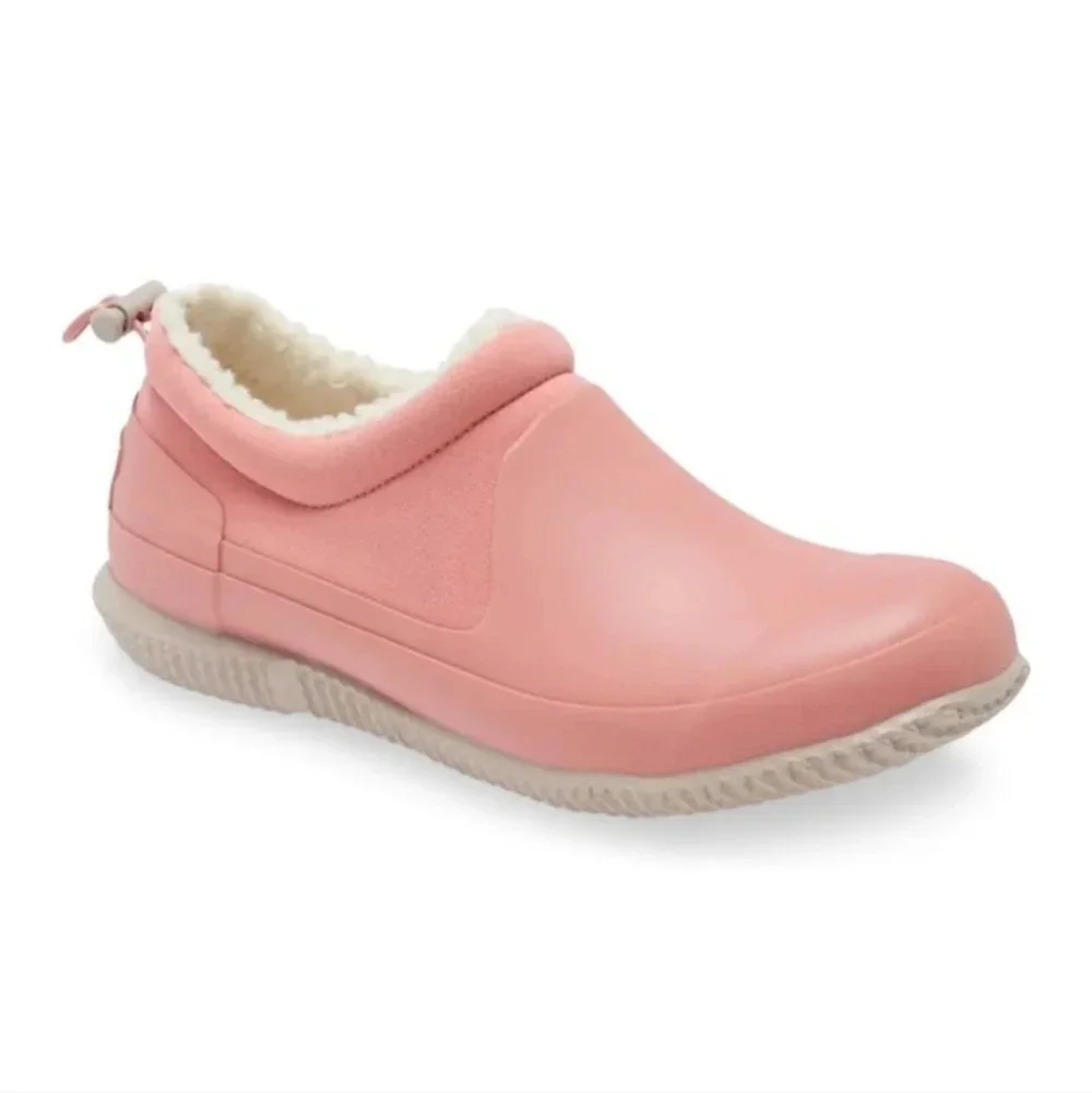 Hunter Big Kids sherpa shoes Hibiscus Pink Size 4 Eu 34